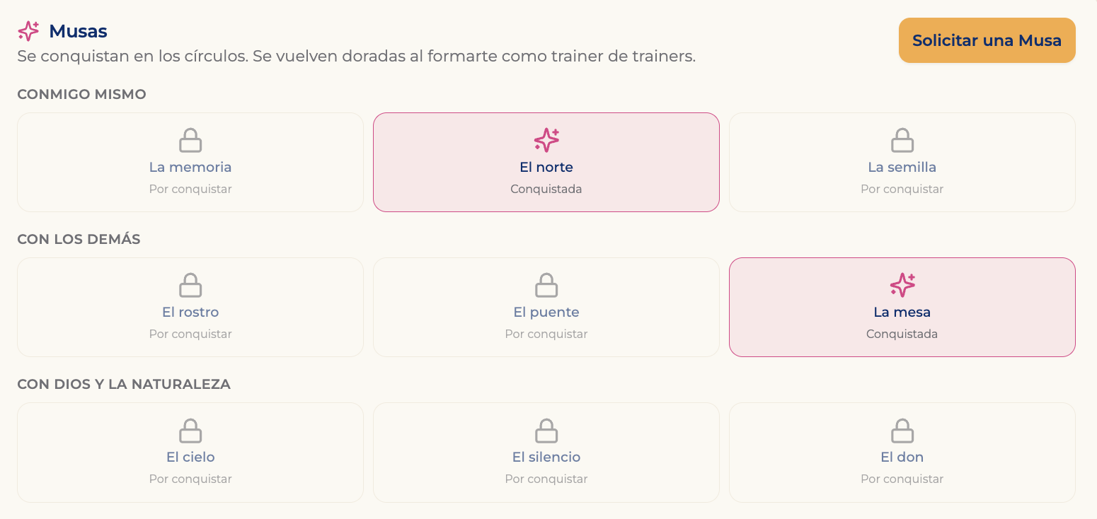 Musas por conquistar en la app